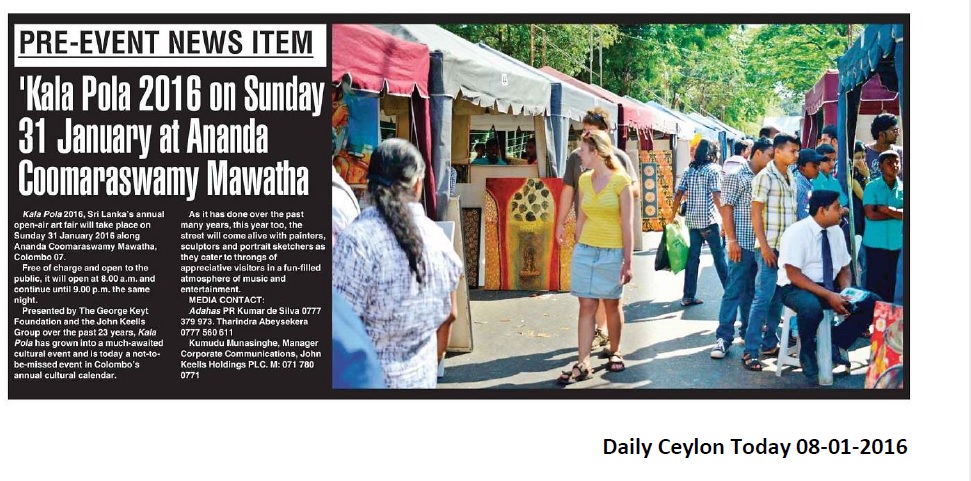 Ceylon Today 08.01.2016